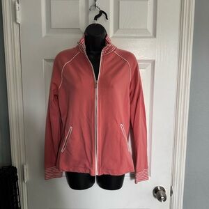 Jones New York Women's Salmon Pink track jacket - size M